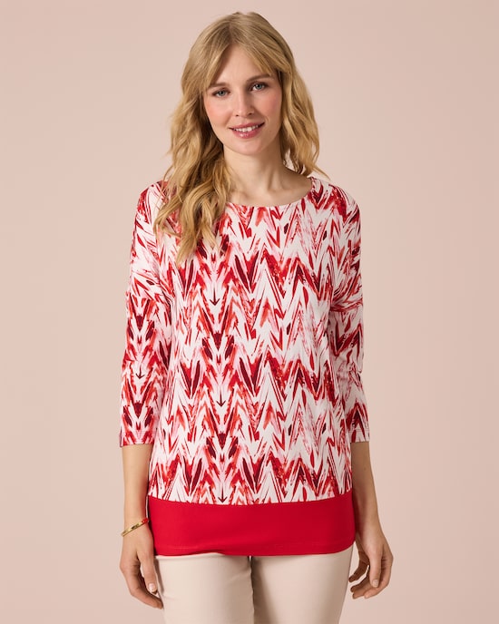 Produktabbildung für Tunika-Shirt mit Print