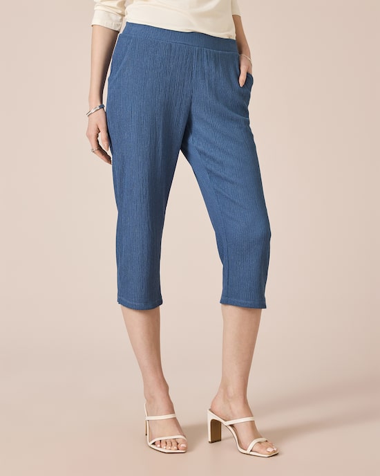 Produktabbildung für Crêpe-Hose in 3/4-Länge