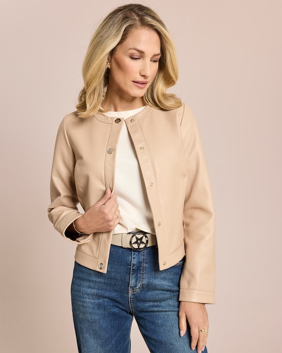 Produktabbildung für Lederjacke innen bedruckt