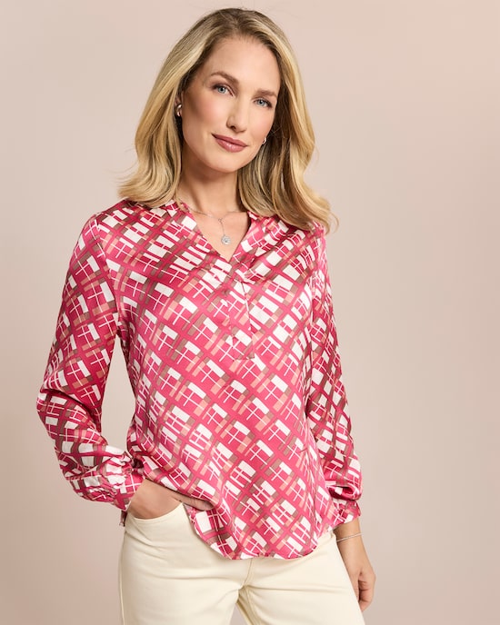 Produktabbildung für Viskose Bluse kariert