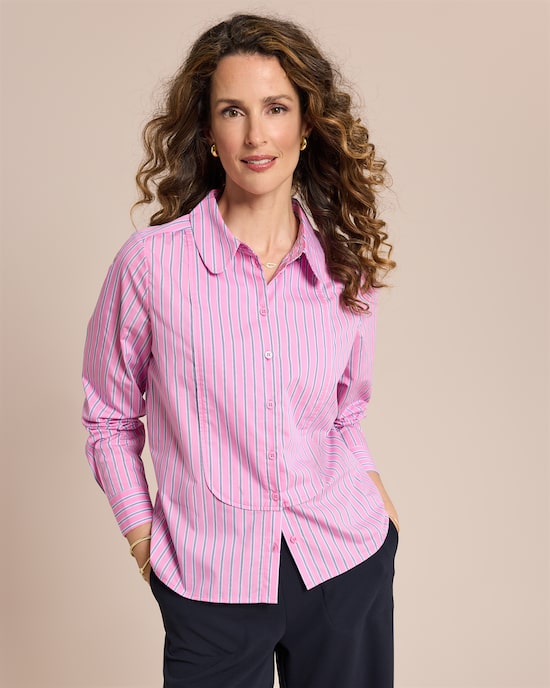 Produktabbildung für Baumwoll Bluse gestreift