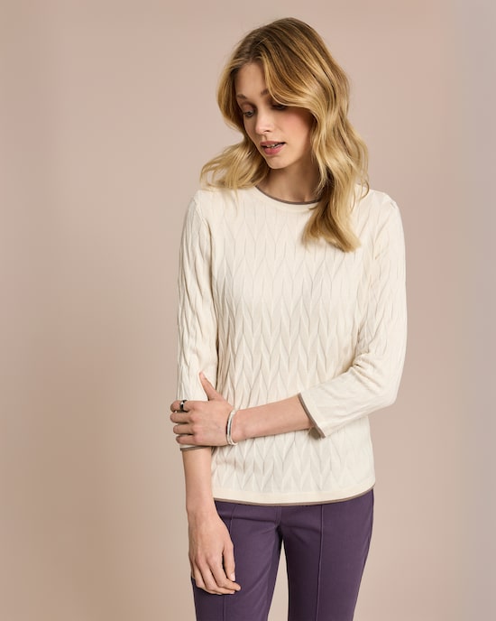 Produktabbildung für Pullover mit Intarsien-Strick