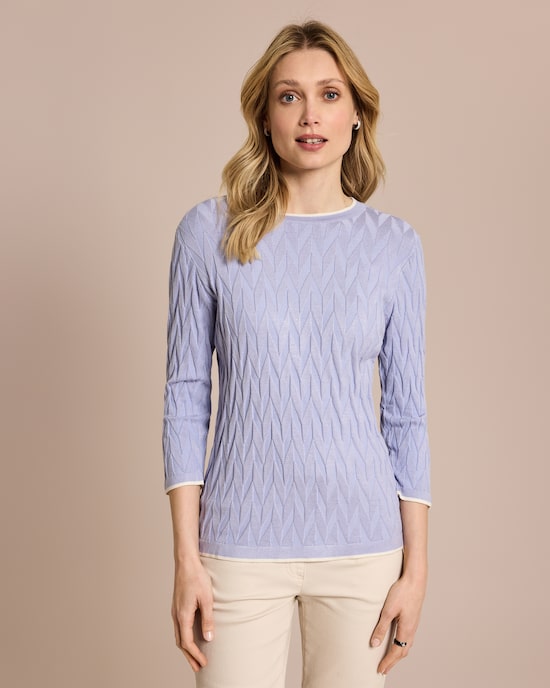 Produktabbildung für Pullover mit Intarsien-Strick