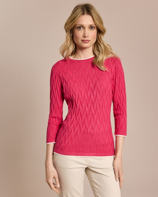 Produktabbildung für Pullover mit Intarsien-Strick