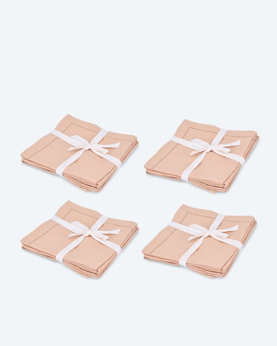 Produktabbildung für Baumwoll-Servietten mit Lochstickerei, 4 Stück