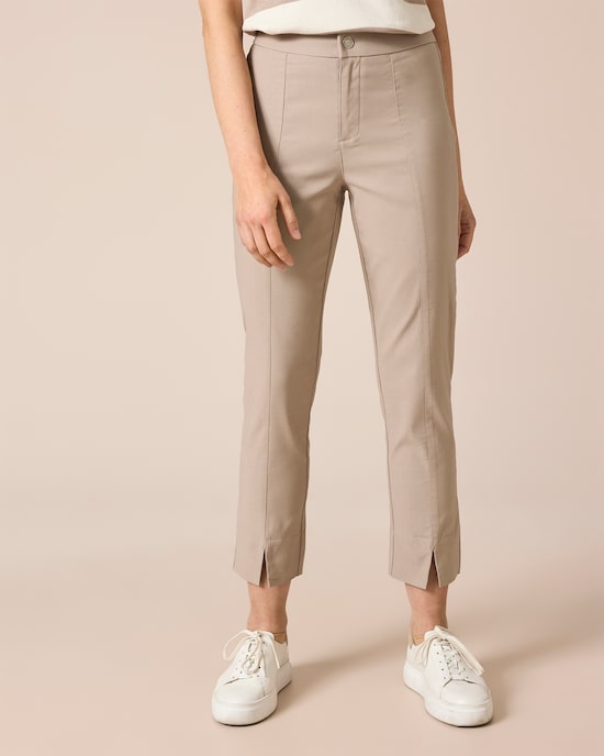 Produktabbildung für Bengalin Hose cropped, kleine Schlitz
