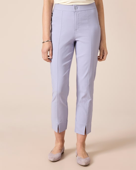 Produktabbildung für Bengalin Hose cropped, kleine Schlitz