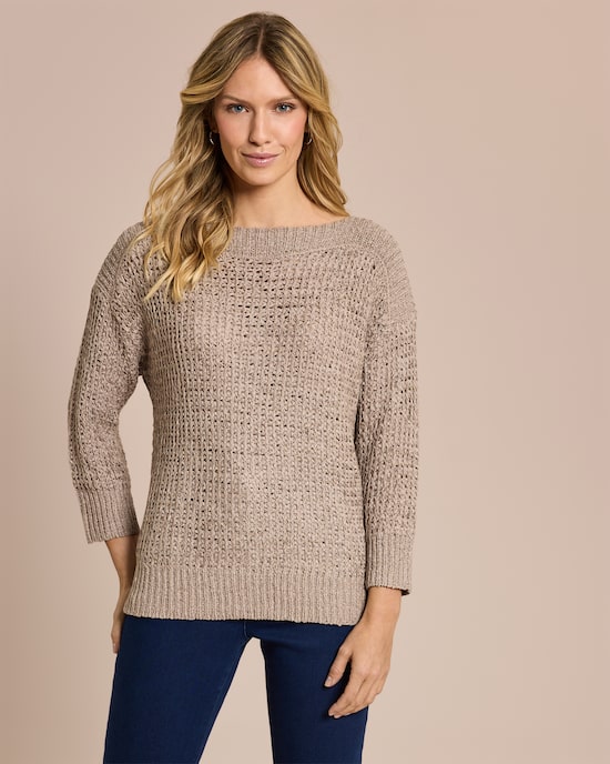 Produktabbildung für Pullover aus Bändchen-Garn