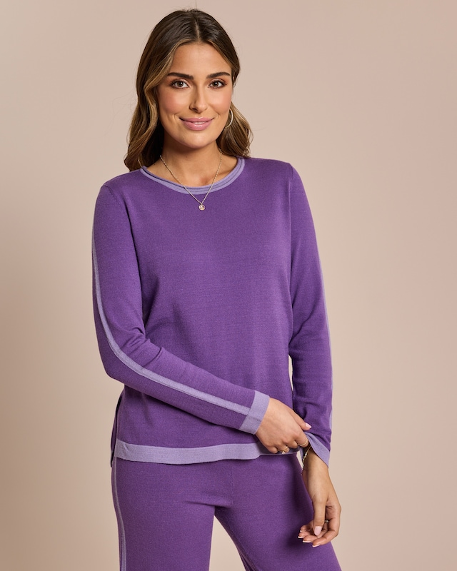 Strickpullover mit Farbdetail