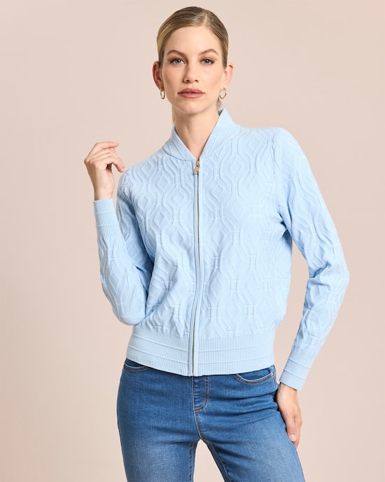 Produktabbildung für Strick Blouson mit Jacquard