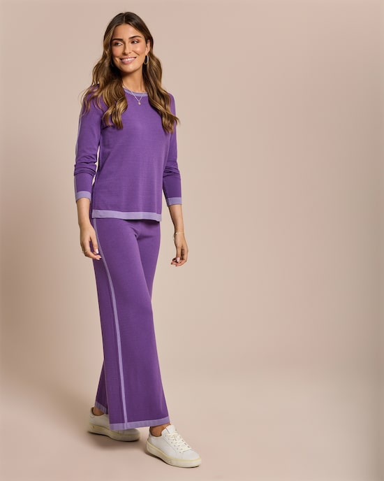 Produktabbildung für Strickhose mit Farbdetail