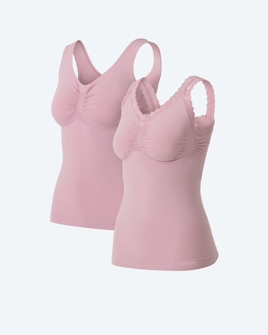 Produktabbildung für Leichttops (uni & Spitzenbesatz)