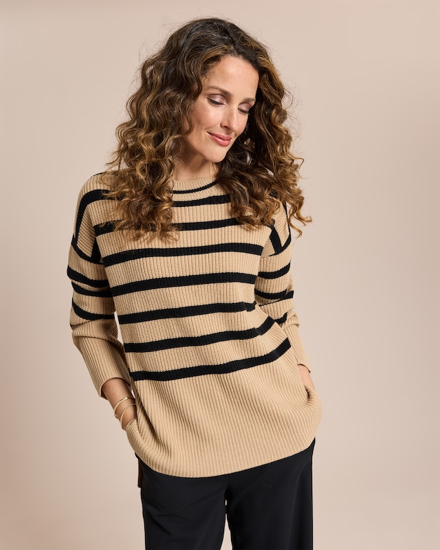 Pullover gestreift