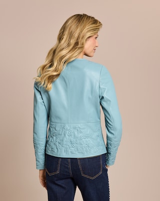Produktabbildung 4 für Lederjacke mit Stickerei