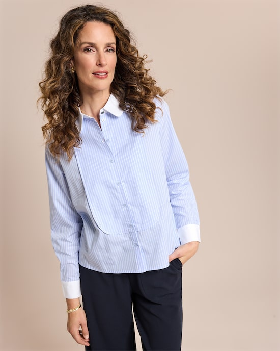 Produktabbildung für Baumwoll Bluse gestreift