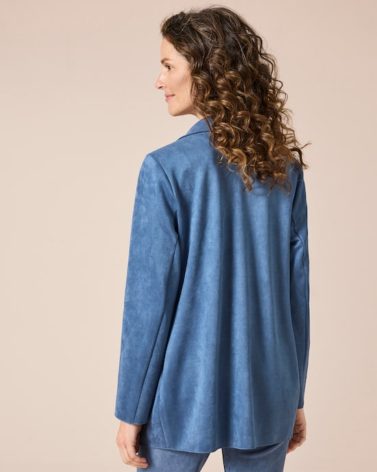 Produktabbildung für Kurzmantel aus Scuba-Velours-Optik