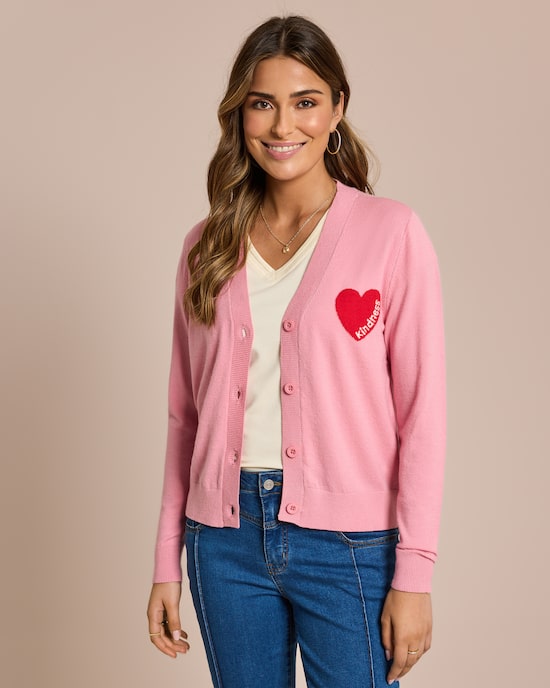 Produktabbildung für Cardigan mit Herz-Notiz
