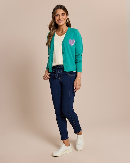 Produktabbildung für Cardigan mit Herz-Notiz