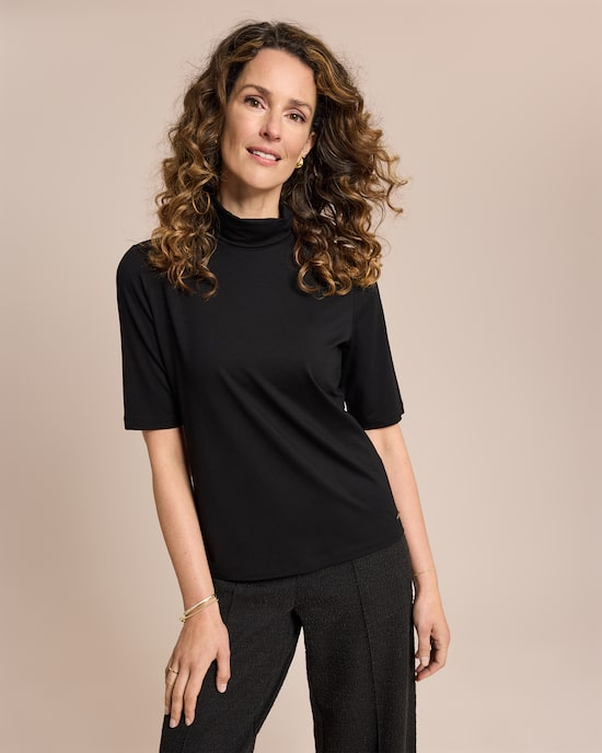 Produktabbildung für Shirt mit Rollkragen halbarm