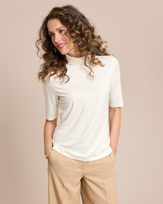 Produktabbildung für Shirt mit Rollkragen halbarm