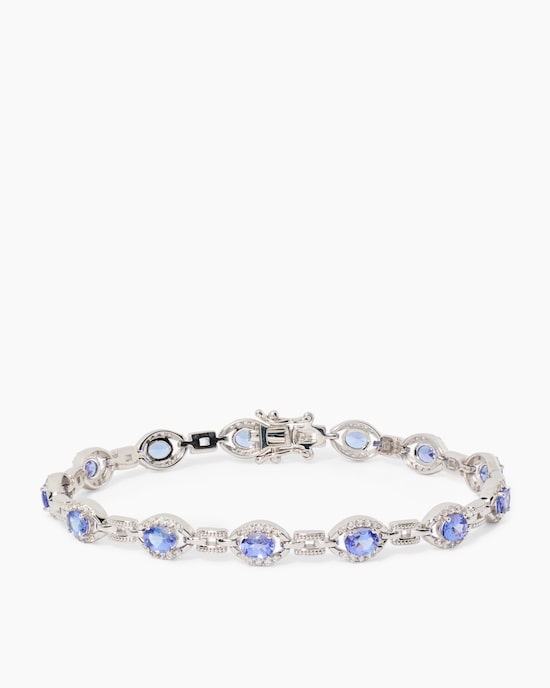 Produktabbildung für Armband mit Tansanit AAA+ und Zirkonen