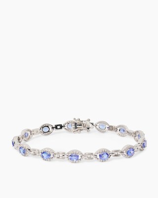 Produktabbildung 1 für Armband mit Tansanit AAA+ und Zirkonen