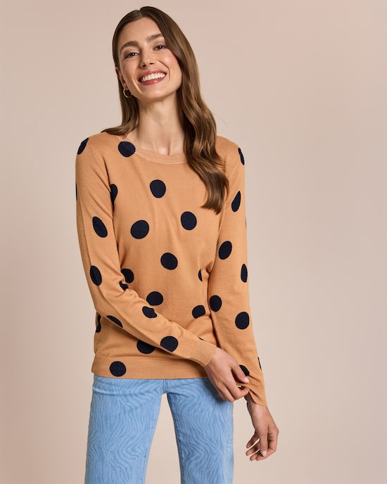 Produktabbildung für Pullover mit Punkten