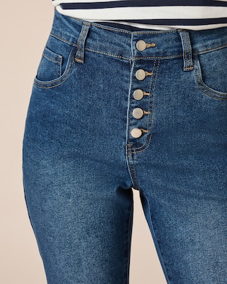 Produktabbildung 3 für 5-Pocket Stretch-Denim geknöpft