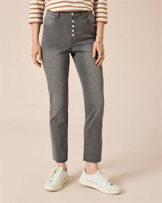 Produktabbildung 4 für 5-Pocket Stretch-Denim geknöpft