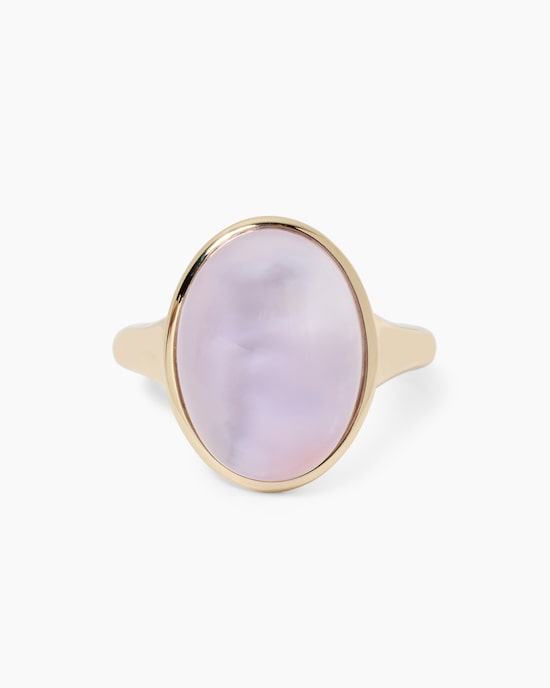 Produktabbildung für Ring mit Amethyst und Perlmutt
