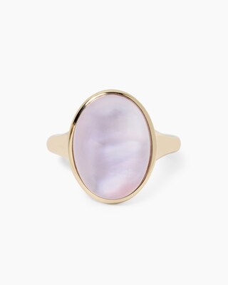 Produktabbildung 1 für Ring mit Amethyst und Perlmutt