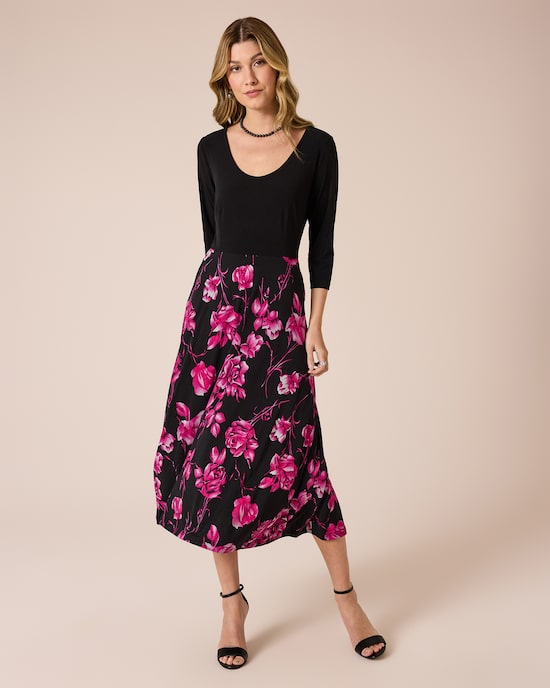 Produktabbildung für Kleid mit bedrucktem Maxirock