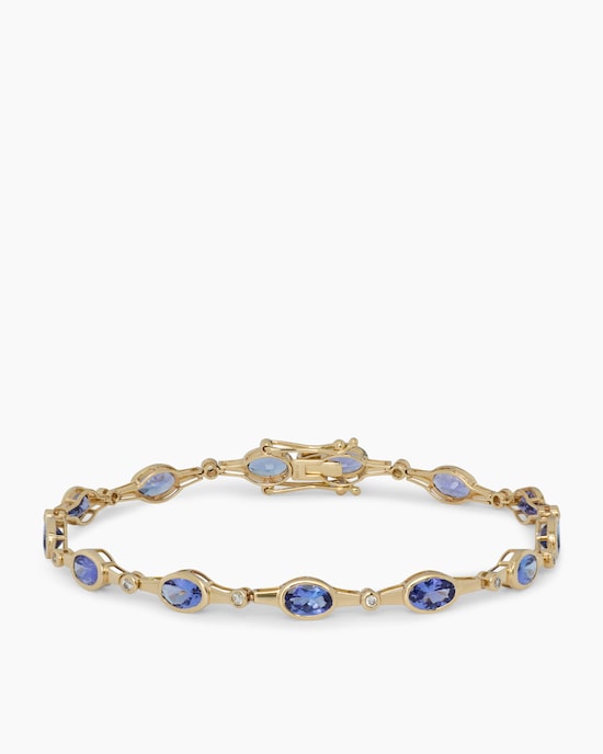 Produktabbildung für Armband mit Tansanit AAAA+ und Brillanten