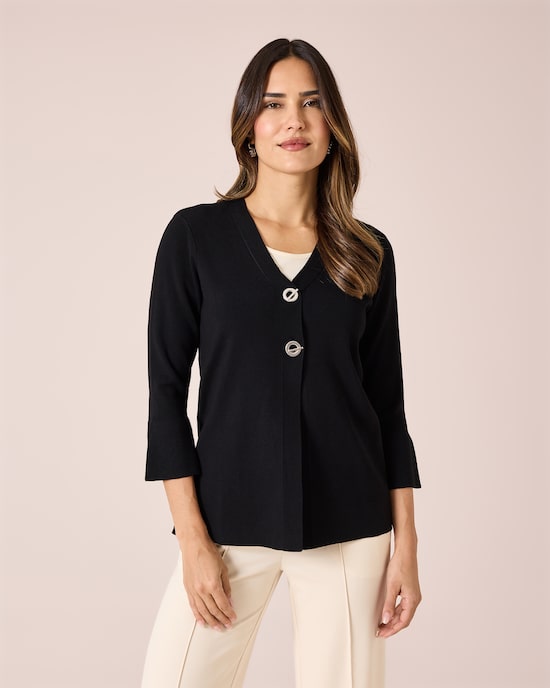 Produktabbildung für Cardigan mit Zierverschlüssen