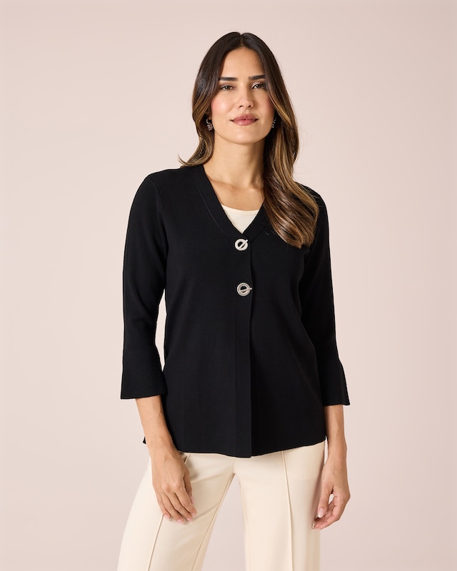 Cardigan mit Zierverschlüssen