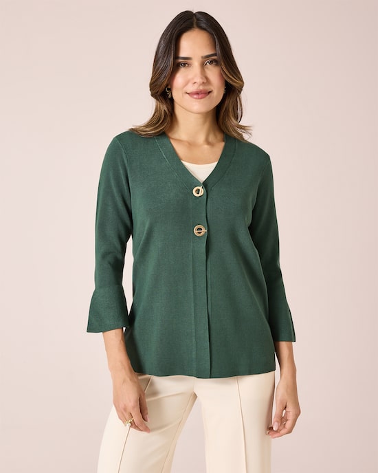 Produktabbildung für Cardigan mit Zierverschlüssen