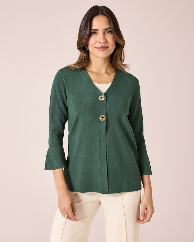 Cardigan mit Zierverschlüssen