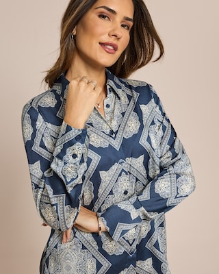 Produktabbildung 4 für Bluse mit platziertem Druck