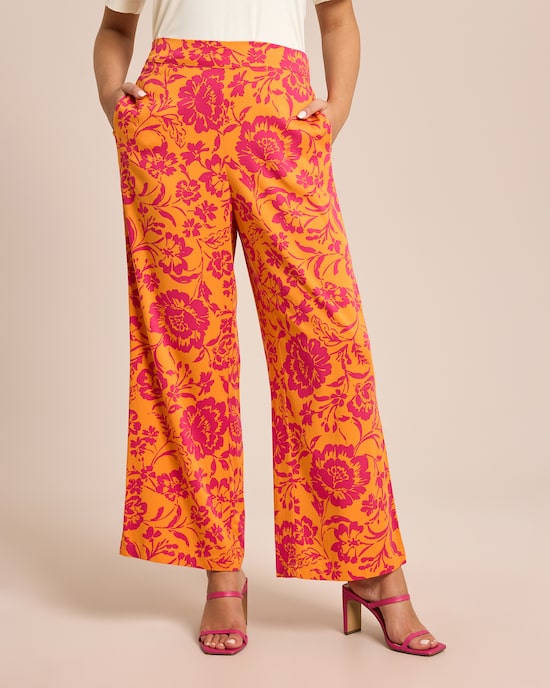 Produktabbildung für Hose mit Blumenprint