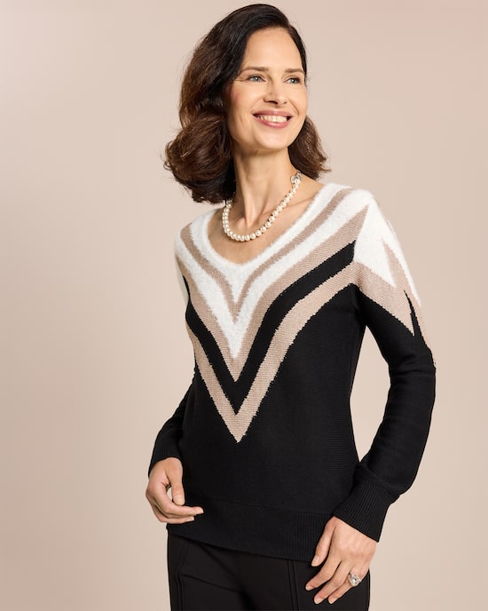 Produktabbildung für Pullover Kontraststrick