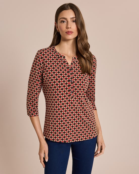 Produktabbildung für Shirt-Bluse mit Knopfleiste