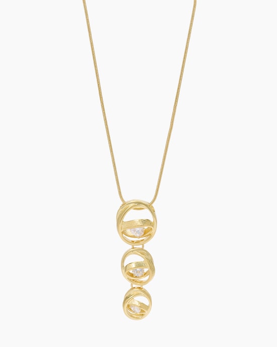 Produktabbildung für Kette + Anhänger mit Zirkonia