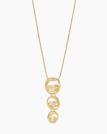 Produktabbildung für Kette + Anhänger mit Zirkonia