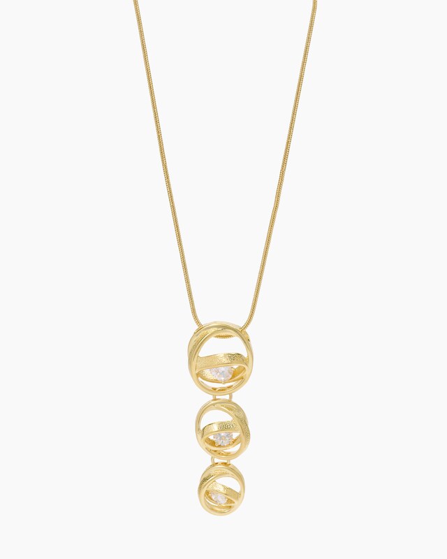Kette + Anhänger mit Zirkonia