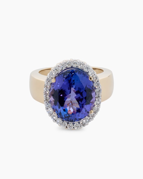 Produktabbildung für Ring mit Tansanit AAAAA & Brillanten