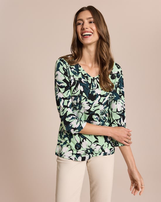 Produktabbildung für Shirt großen Blüten Druck