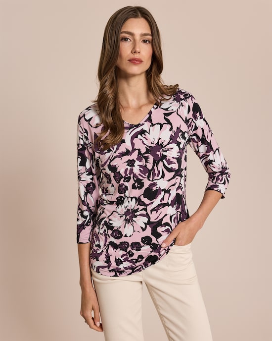 Produktabbildung für Shirt großen Blüten Druck