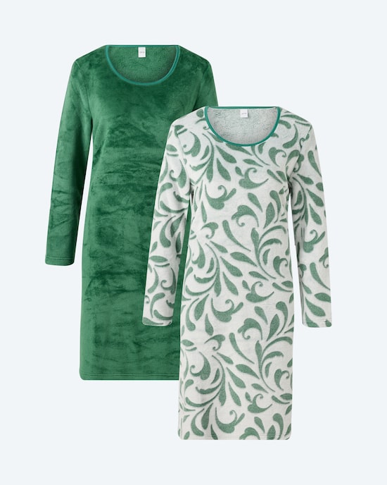 Produktabbildung für Night Shirt "Elegance" mit Ombre-Effekt, 2 Stück