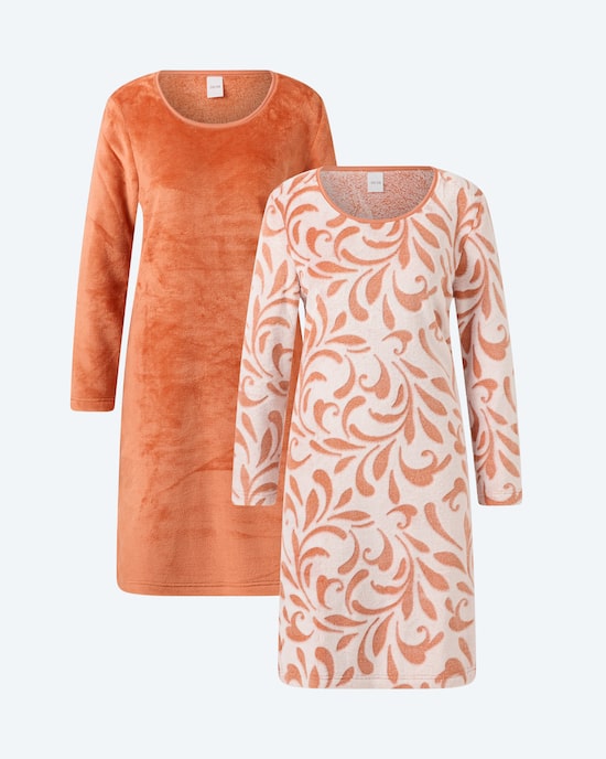 Produktabbildung für Night Shirt "Elegance" mit Ombre-Effekt, 2 Stück