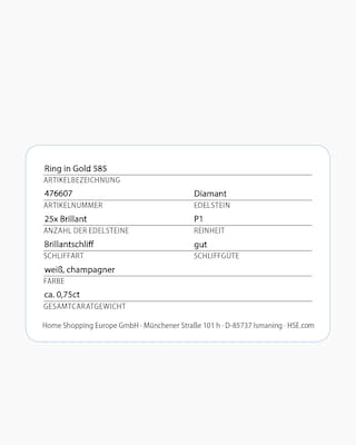 Produktabbildung 5 für Brillantring ca. 0,75 ct